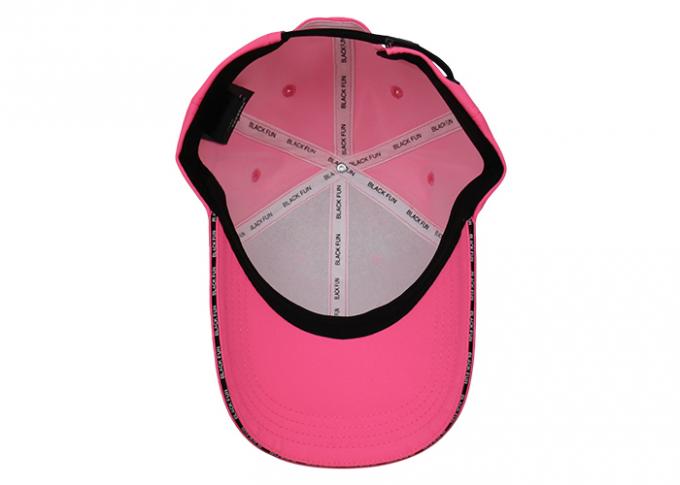 Шляпа крышки изготовленного на заказ простого регулируемого розового высокорослого расслабленного тенниса спорт идущая