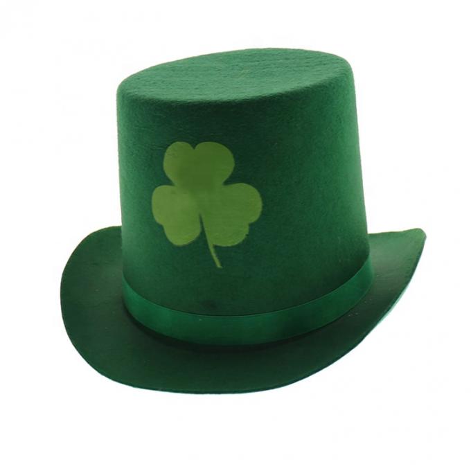 Шляпа зеленого цвета Шамрок дня оптового ирландского Ст. Патрик шляпы улицы фестиваля верхняя