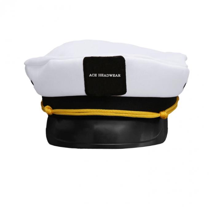 Выдвиженческий белый изготовленный на заказ капитан шляпа пробела шляпы капитана матроса