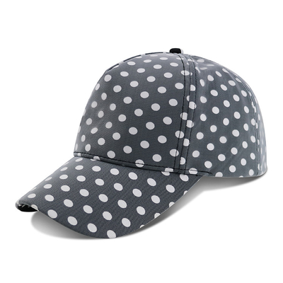 Изогнутые бейсбольная кепка/молодость брим приспосабливать шляпы бейсбола с простой черной белой напечатанной точкой
