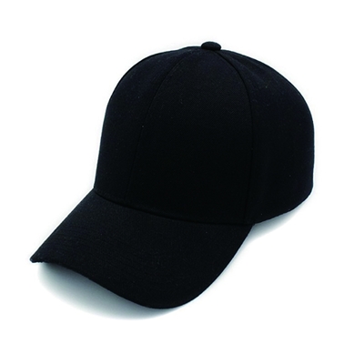 Регулируемые простые черные на открытом воздухе бейсбольные кепки, 6 шляп бейсбола людей панели