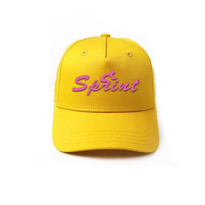 Унисекс бейсбольная кепка панели 100% полиэстер 5/шляпа бейсбола спорт желтого цвета