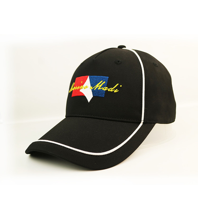 Хлопко-бумажная ткань бейсбольной кепки логотипа вышивки туза изготовленная на заказ сделала регулируемую шляпу спорта