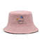 вышивки логотипа шляпы ведра 58cm цвет реверзибельной случайной изготовленной на заказ розовый