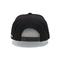 Высококачественная вышивка черноты Custom3D пробела помечает буквами 6 крышек шляп Snapback Билл панели плоских