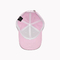 6 глазков 6 панельных бейсбольных шапок с конструкцией передней панели розового цвета