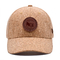 Сгибающаяся шапка для бейсбола из деревянной кожи с регулируемым ремнем