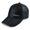 Унисекс черный материал кожи дизайна моды панели шляп 6 папы спорт