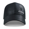 Унисекс черный материал кожи дизайна моды панели шляп 6 папы спорт