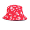 Размер шляпы 56-60км ведра простого белого 100% хлопок реверзибельный красочный