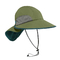 Шляпа Бооние зеленого широкого большого брим на открытом воздухе для деятельности при лета дам