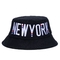 Ткань 100% полиэстер шляпы ведра рыболова стиля Нью-Йорка вышивки