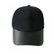 Шляпы стиля улицы шляп папы спорт ПУ чернят чистый цвет для Унисекс