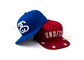 6 шляп Снапбак брим человека панели плоских красных и голубых с вышивкой 3Д Акрылик шерстей