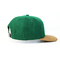 Бейсбольные кепки Снапбак хлопка Пре напечатанной регулируемой шляпы Снапбак/зеленого цвета