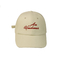 Прорезиниванные бейсбольные кепки Плоск Вышивки Бел Компании, делают вашу собственную шляпу бейсбола