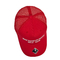 Бейсбольная кепка сетки моды Унисекс красная на лето с плоским логотипом вышивки