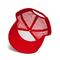 Бейсбольная кепка сетки моды Унисекс красная на лето с плоским логотипом вышивки