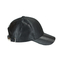 Удобные черные кожаные материальные шляпы папы спорт с пряжкой металла