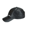 Удобные черные кожаные материальные шляпы папы спорт с пряжкой металла