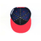 Подгонянный Снапбак шерстей панели черноты 6 покрывает логотип 3Д напечатанный резиной