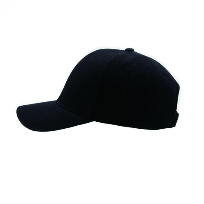 Бейсбольная кепка на открытом воздухе регулируемой равнины изготовленная на заказ черная, бейсбольные кепки людей