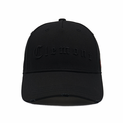 Логотип Embriodery черной бейсбольной кепки панели 100% хлопок 5 изготовленный на заказ