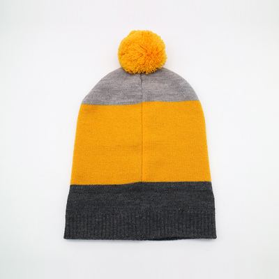 Легковес 58CM вяжет шляпы Beanie на сезон зимы в черном сером желтом цвете
