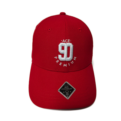 Милый красный материал Твилл 100% хлопок бейсбольных кепок вышивки таможни 3Д
