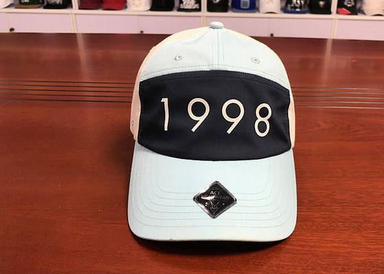 Логотип 1998 печатания шляп папы бейсбола ОЭМ черно-белый мягкий сплетя пластиковую пряжку