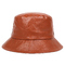 Пряжка весны сплошного цвета PU шляпы рыболова искусственной кожи