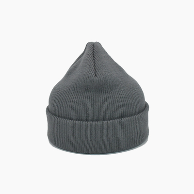 Unisex серый акриловый полиэстер вяжет цвет Beanie персонализированный шляпами