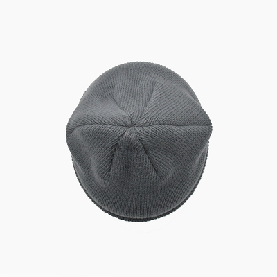 Unisex серый акриловый полиэстер вяжет цвет Beanie персонализированный шляпами