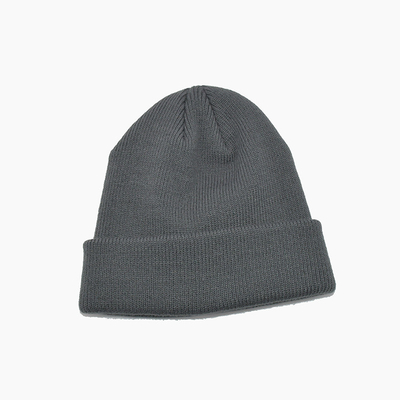 Unisex серый акриловый полиэстер вяжет цвет Beanie персонализированный шляпами