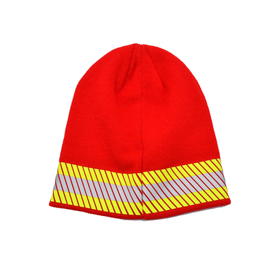 На открытом воздухе свяжите шляпы отражательные Striped 3M Beanie Thinsulate выровняло крышку дозора безопасности высокой видимости дневную