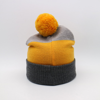 Легковес 58CM вяжет шляпы Beanie на сезон зимы в черном сером желтом цвете