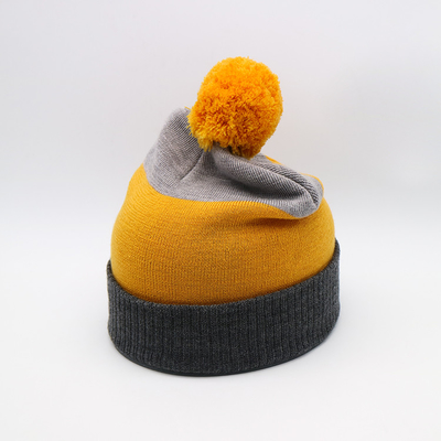 Легковес 58CM вяжет шляпы Beanie на сезон зимы в черном сером желтом цвете