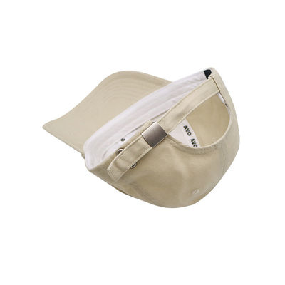 Модная белая бейсбольная кепка 6 панелей с закрытием регулируемого ремня