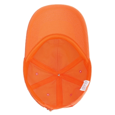 Оптовая продажа 6-панельных крышных бейсбольных шляп Unisex Orange Sprot