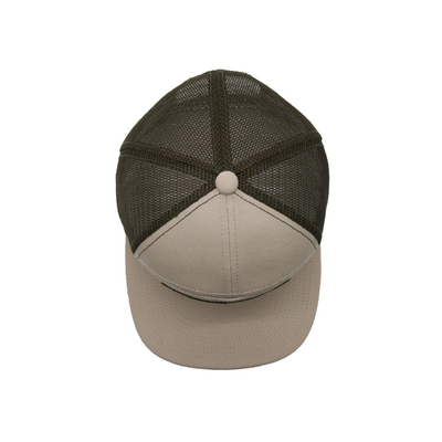 Unisex Cotton Trucker Cap с плоским визиром и Snapback Woven Patch с вышитым контуром