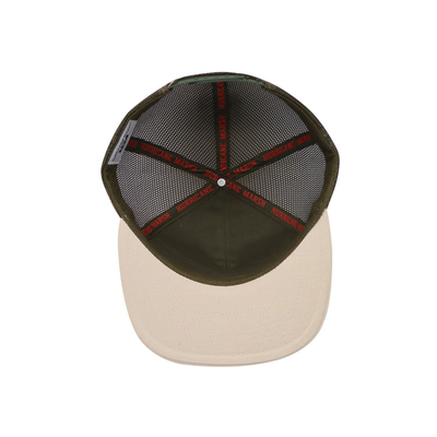 Unisex Cotton Trucker Cap с плоским визиром и Snapback Woven Patch с вышитым контуром