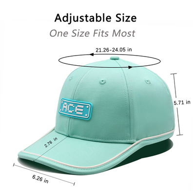 OEM Custom Ace Rubber Patch Pvc Logo Baseball Cap 6 Панель Спортивные шляпы Горы