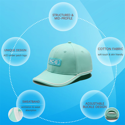 OEM Custom Ace Rubber Patch Pvc Logo Baseball Cap 6 Панель Спортивные шляпы Горы