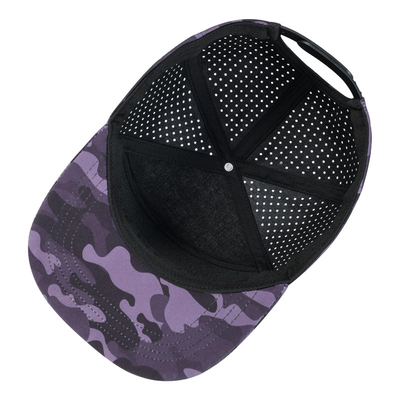 Настраиваемая шляпа Snapback Регулируемая производительность Лазерная резка отверстия Перфорированная шапка Snapback