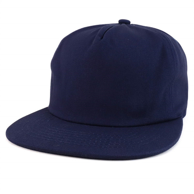 На заказ Простая 5-панельная капсула Snapback Cap Регулируемая неструктурированная капсула Snapback Wholesale