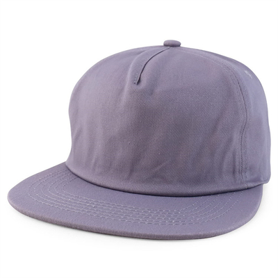 На заказ Простая 5-панельная капсула Snapback Cap Регулируемая неструктурированная капсула Snapback Wholesale