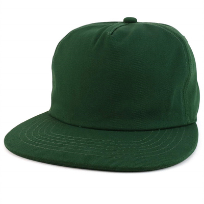 На заказ Простая 5-панельная капсула Snapback Cap Регулируемая неструктурированная капсула Snapback Wholesale
