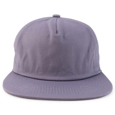 На заказ Простая 5-панельная капсула Snapback Cap Регулируемая неструктурированная капсула Snapback Wholesale