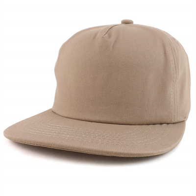 На заказ Простая 5-панельная капсула Snapback Cap Регулируемая неструктурированная капсула Snapback Wholesale