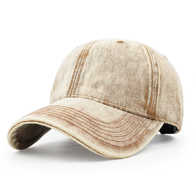New Custom Logo Unisex Washed Baseball Cap Fashion Cotton Outdoor Casual Men Adjustable Dad Hat